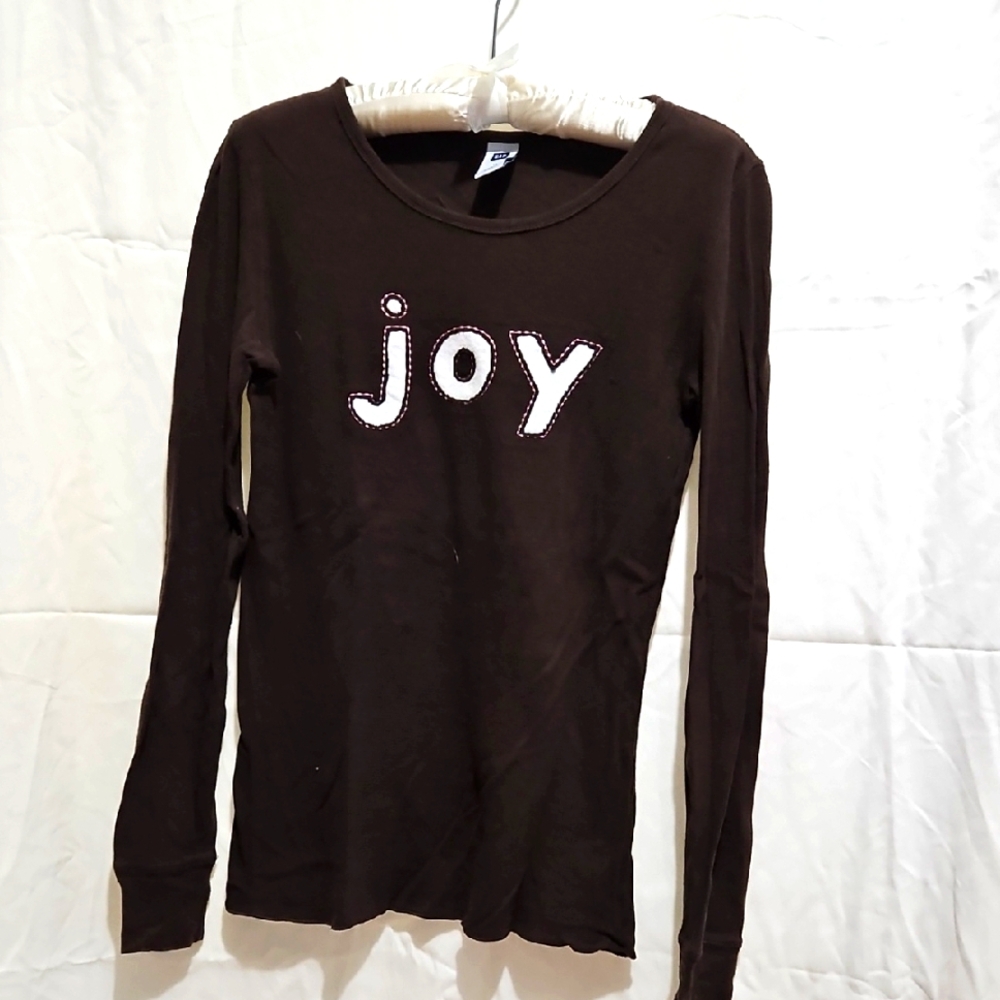 Gap Brown Long Sleeve 'Joy' Top